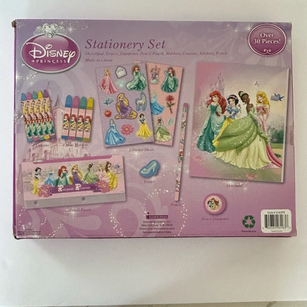 🦋 5/$25 - NWT Disney Princess Stationery Set